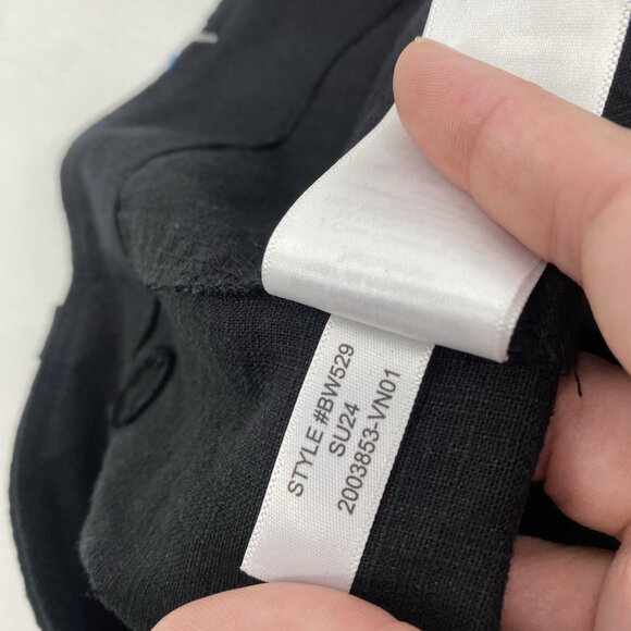 J. Crew Size 00 Seaside Cargo Pants Black High Waist Linen-TENCEL Lyocell Blend - Picture 14 of 16